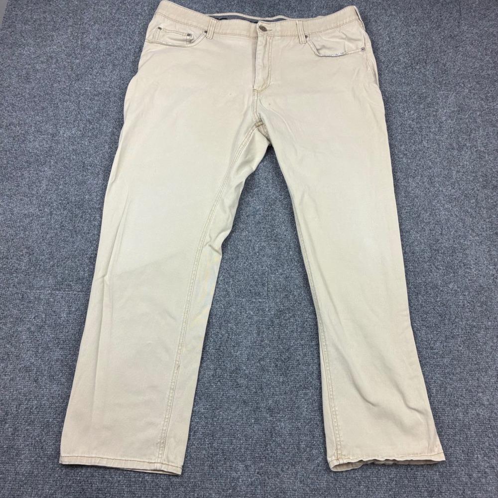 Iron Co Mens Size W38 38x30 Tan Khaki Straight Leg Five Pocket Pants